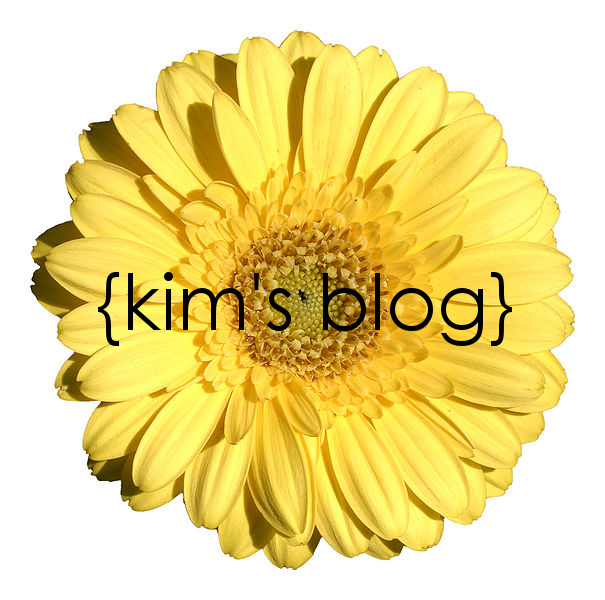 a yellow flower welcoming you to Kim's blog