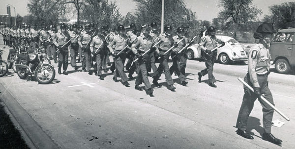 Troops on campus, May 1970.